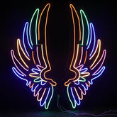 Customized led neon angel wings - Led neon signs - Custom neon sign - Led wings for wall - BBD GIFTS